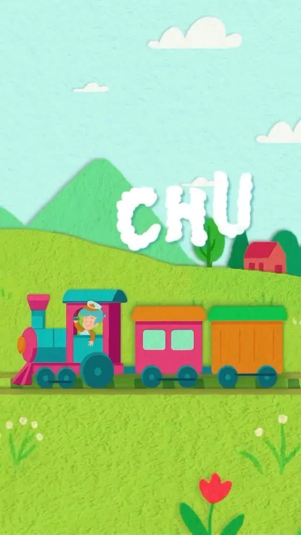 Animación del tren Chu Chu, una canción original